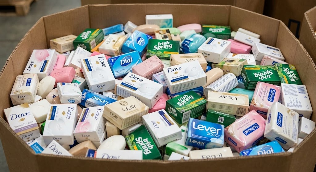 Bathing soaps liquidation pallet