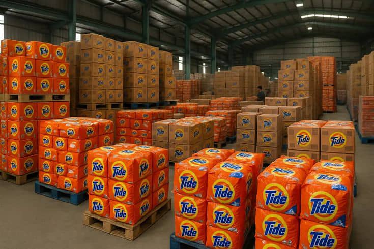 Detergents liquidation pallet